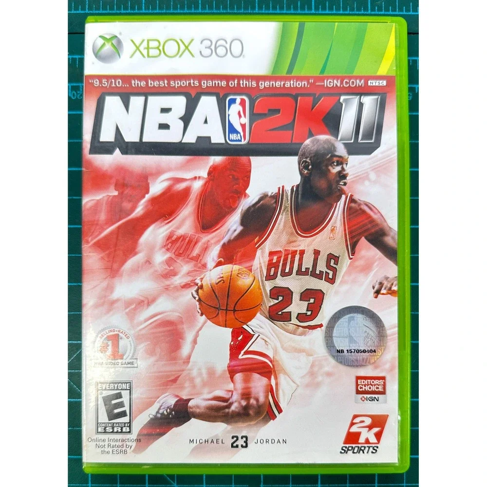 NBA 2K11 Xbox 360 CIB Michael Jordan Cover Art Manual SCRATCHED Disc Untested
